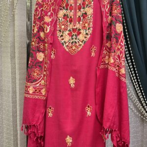 Pink Kashmiri Pashmina W028