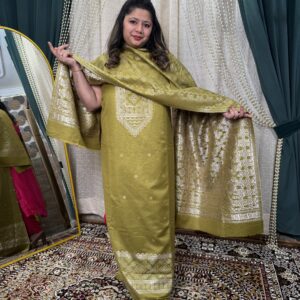 Pashmina Mehendi Green W039