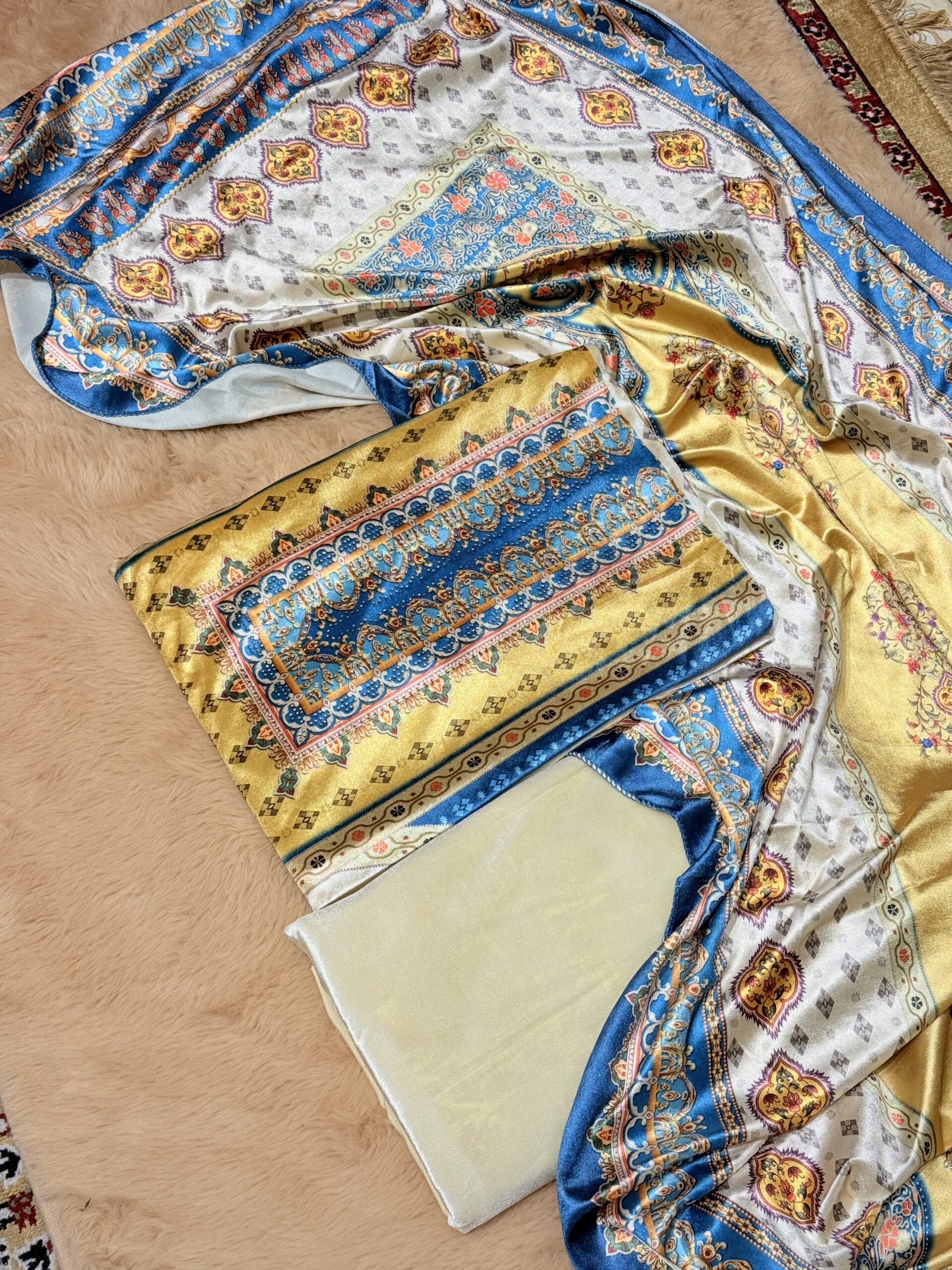 Velvet Digital Print Suit W033 2