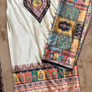 Velvet Digital Print Suit W033 1