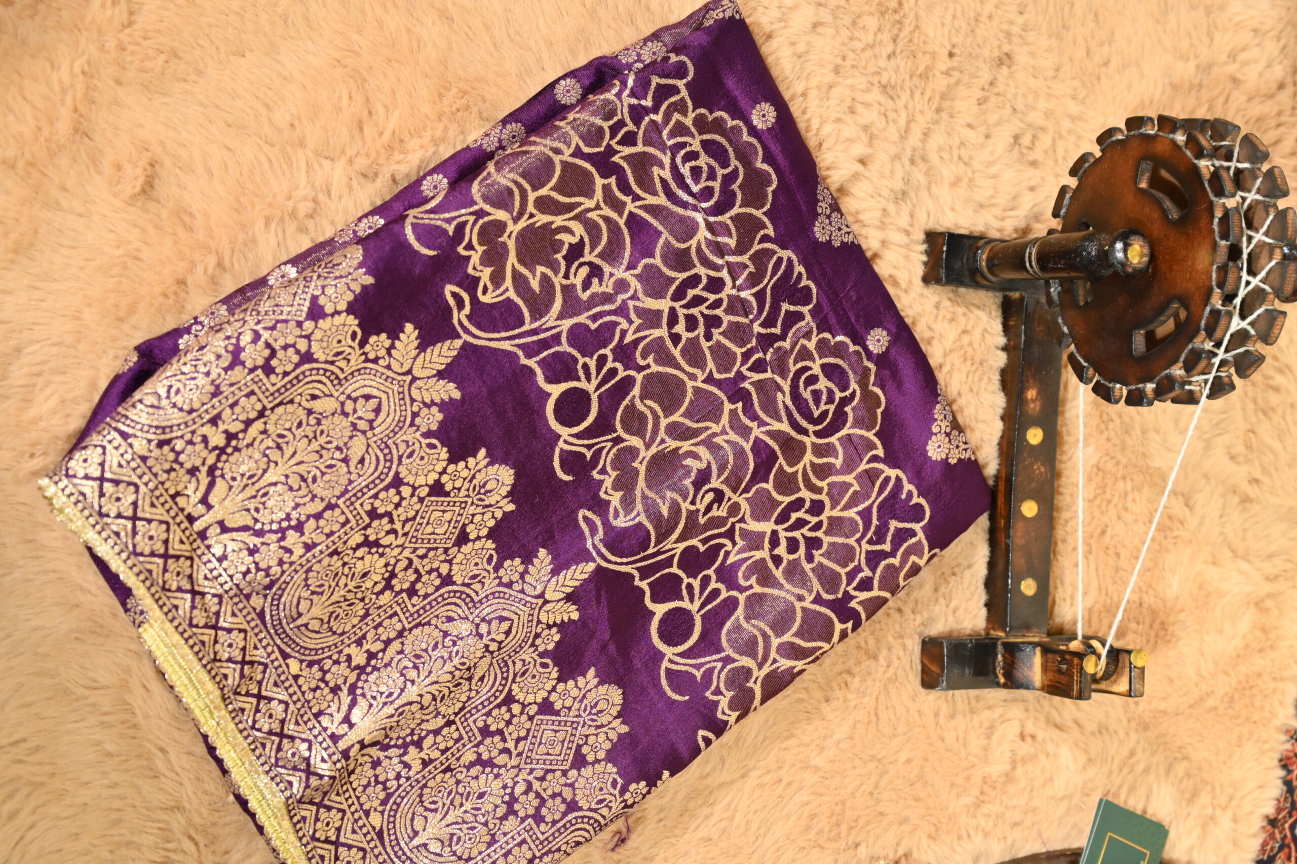 Purple Banarasi Silk Beauty - Image 6