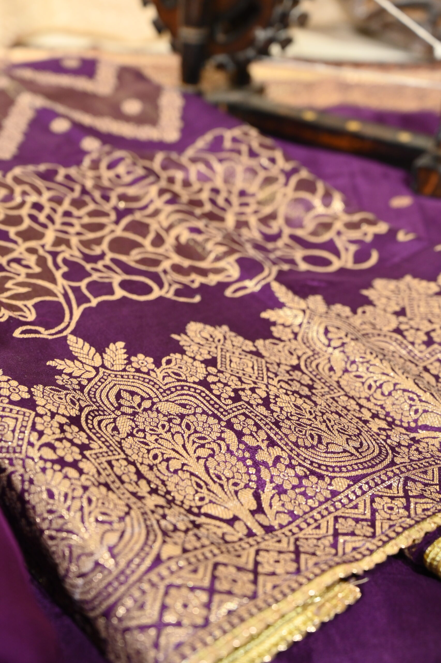 Purple Banarasi Silk Beauty - Image 5