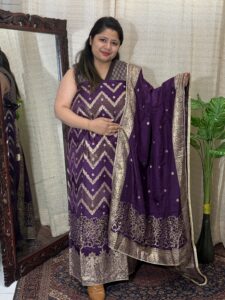 Purple Banarasi Silk Beauty