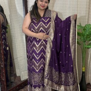 Purple Banarasi Silk Beauty