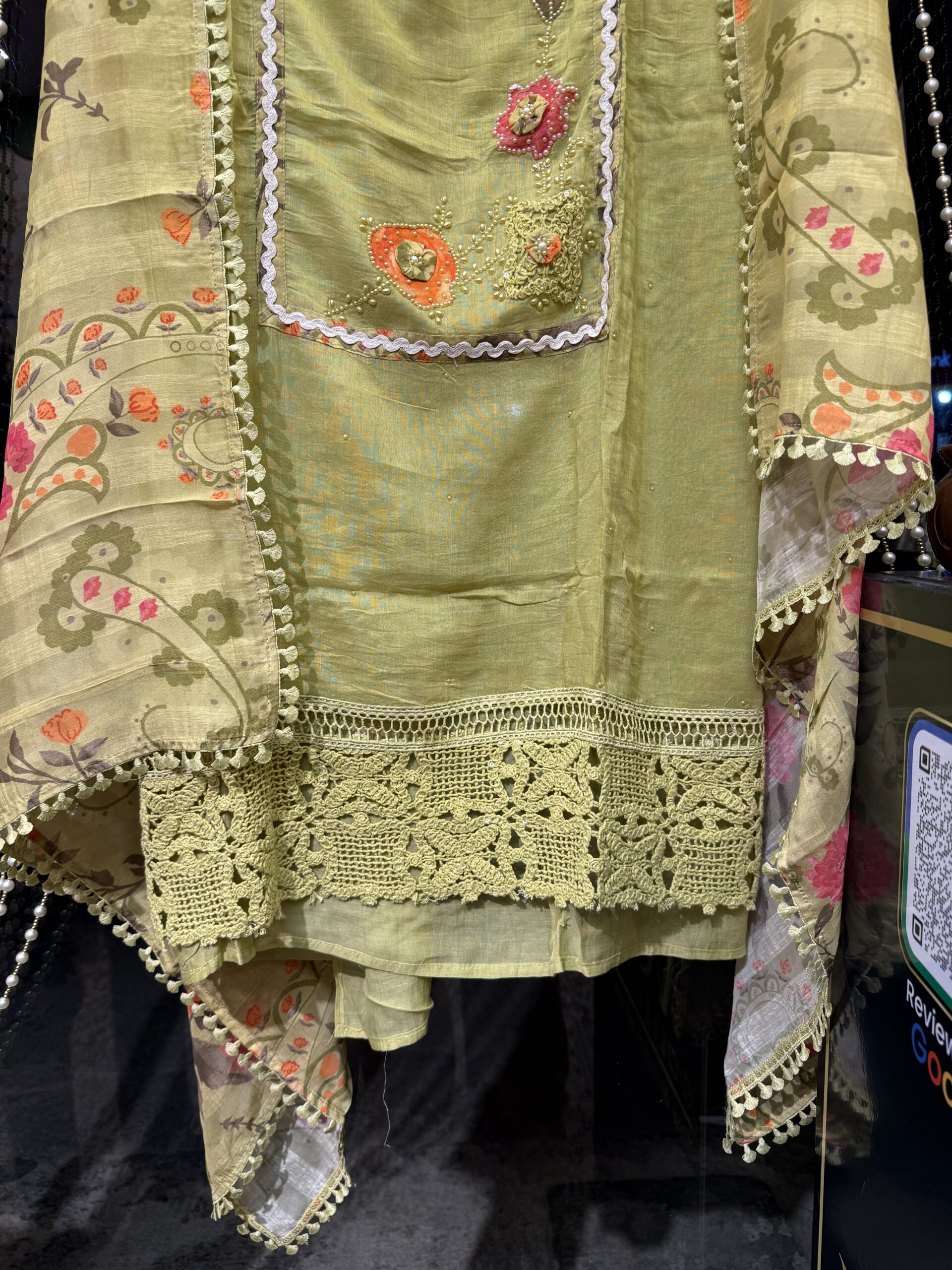 Green Cotton Suit W094 - Image 5