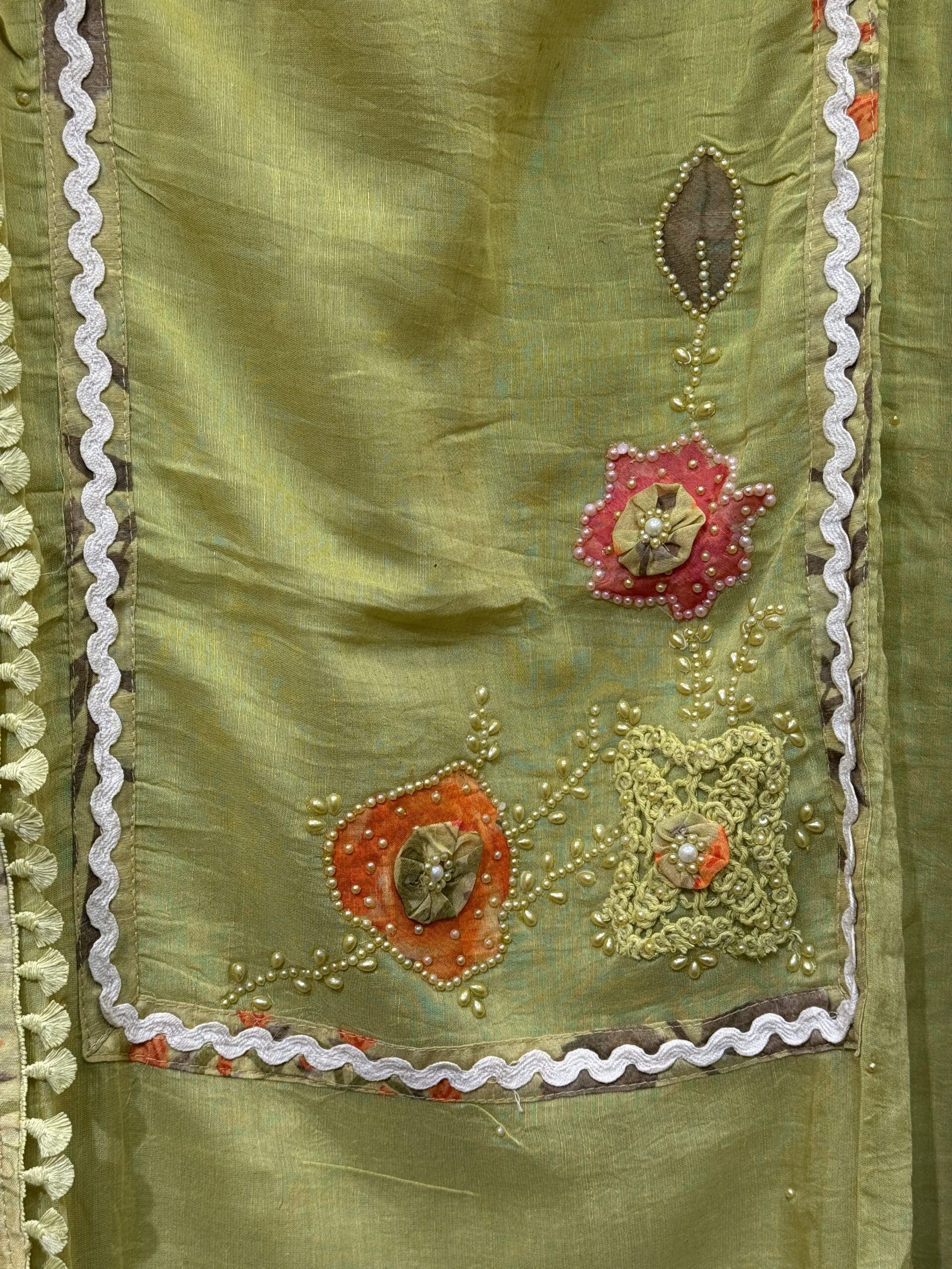 Green Cotton Suit W094 - Image 6