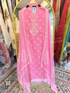 Pink Pure Cotton Suit W0115_2