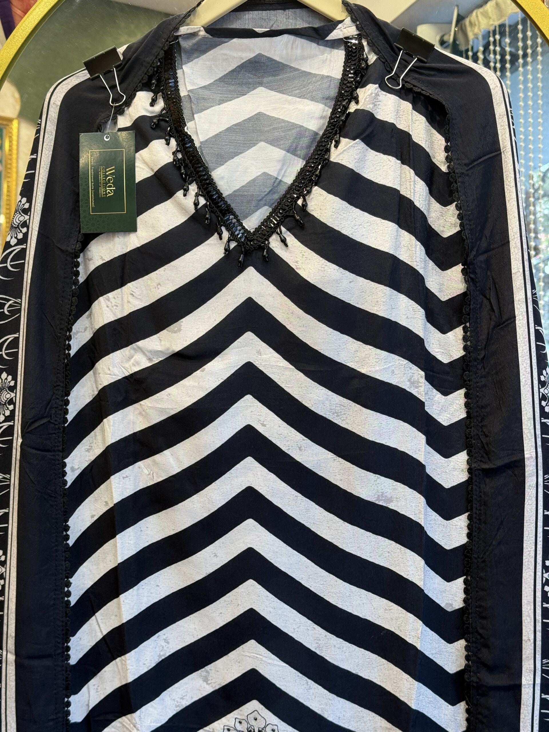 Black Muslin Suit W074 - Image 2