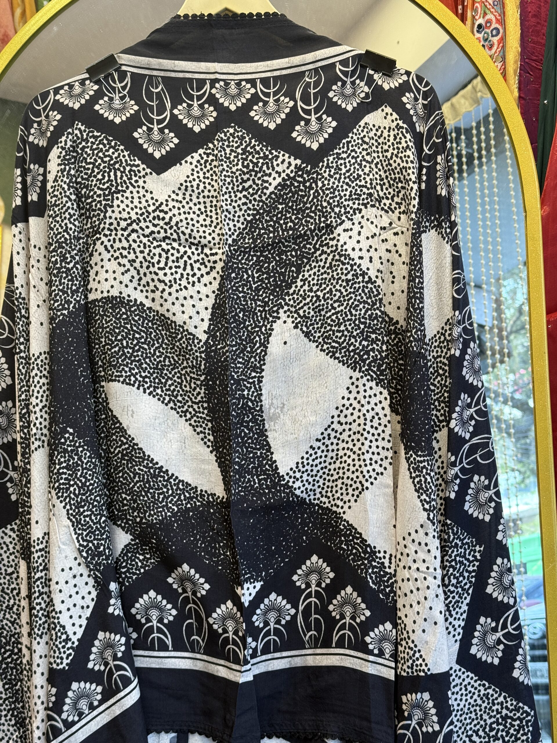 Black Muslin Suit W074 - Image 5