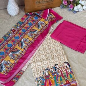Pink Cotton Suit W002