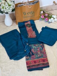 Blue Cotton Suit W009
